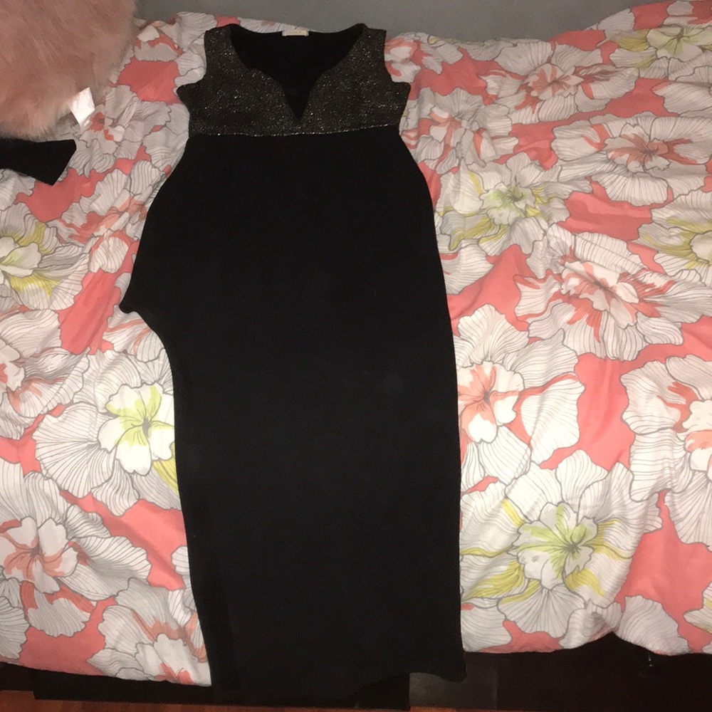 Long open leg dress